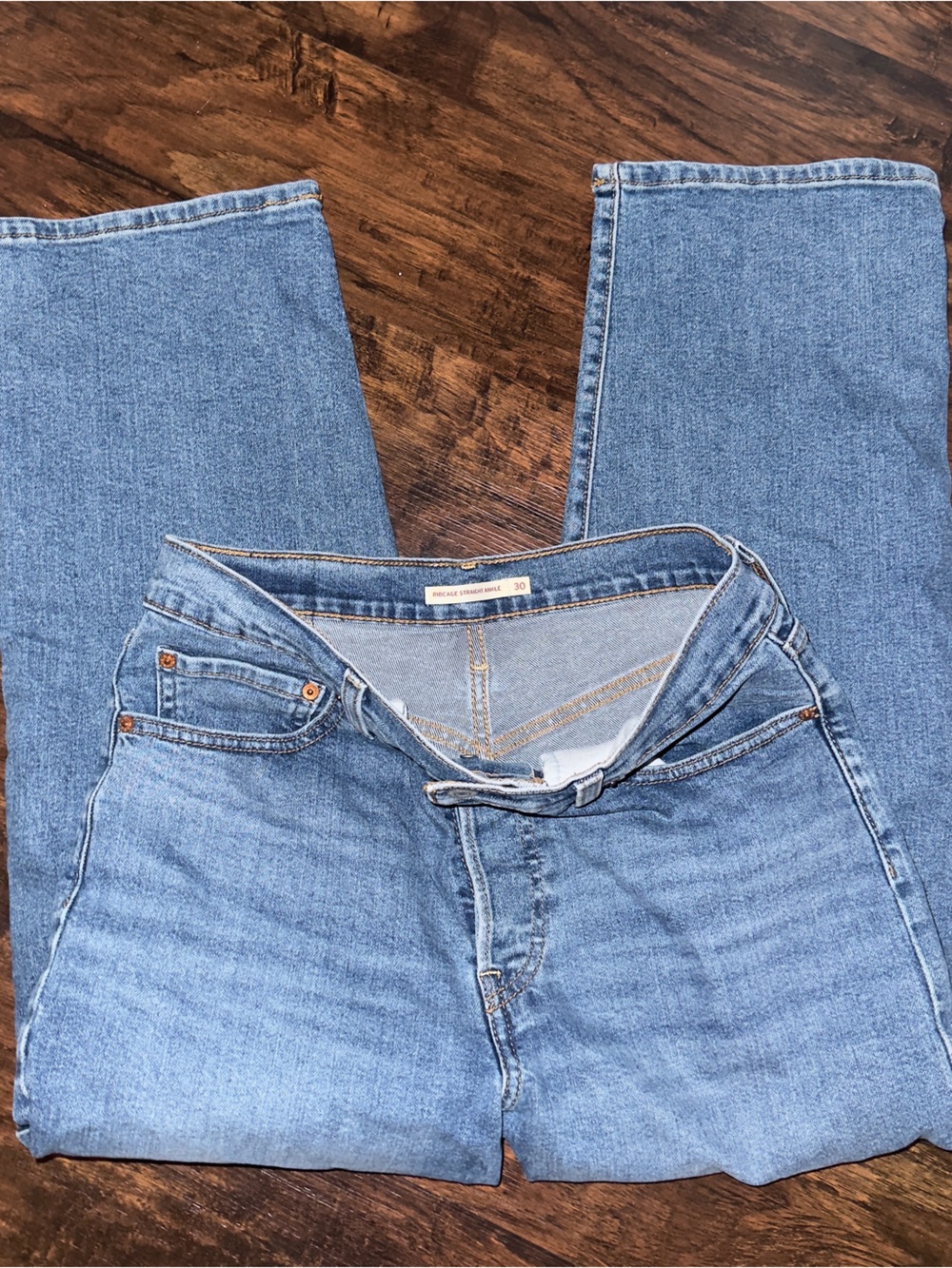 Levi’s straight jeans high rise